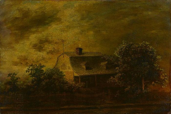Ralph Albert Blakelock Farmhouse of F.B. Guest oil painting picture